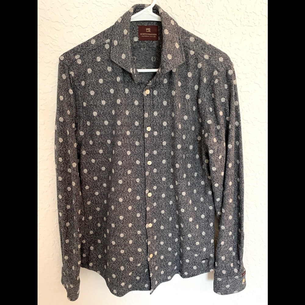 Scotch & Soda Men’s Heavy Cotton Pattern Shirt